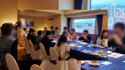 ホテルニューオータニ博多で開催された大人の婚活パーティーが成功し、7組のカップルが誕生